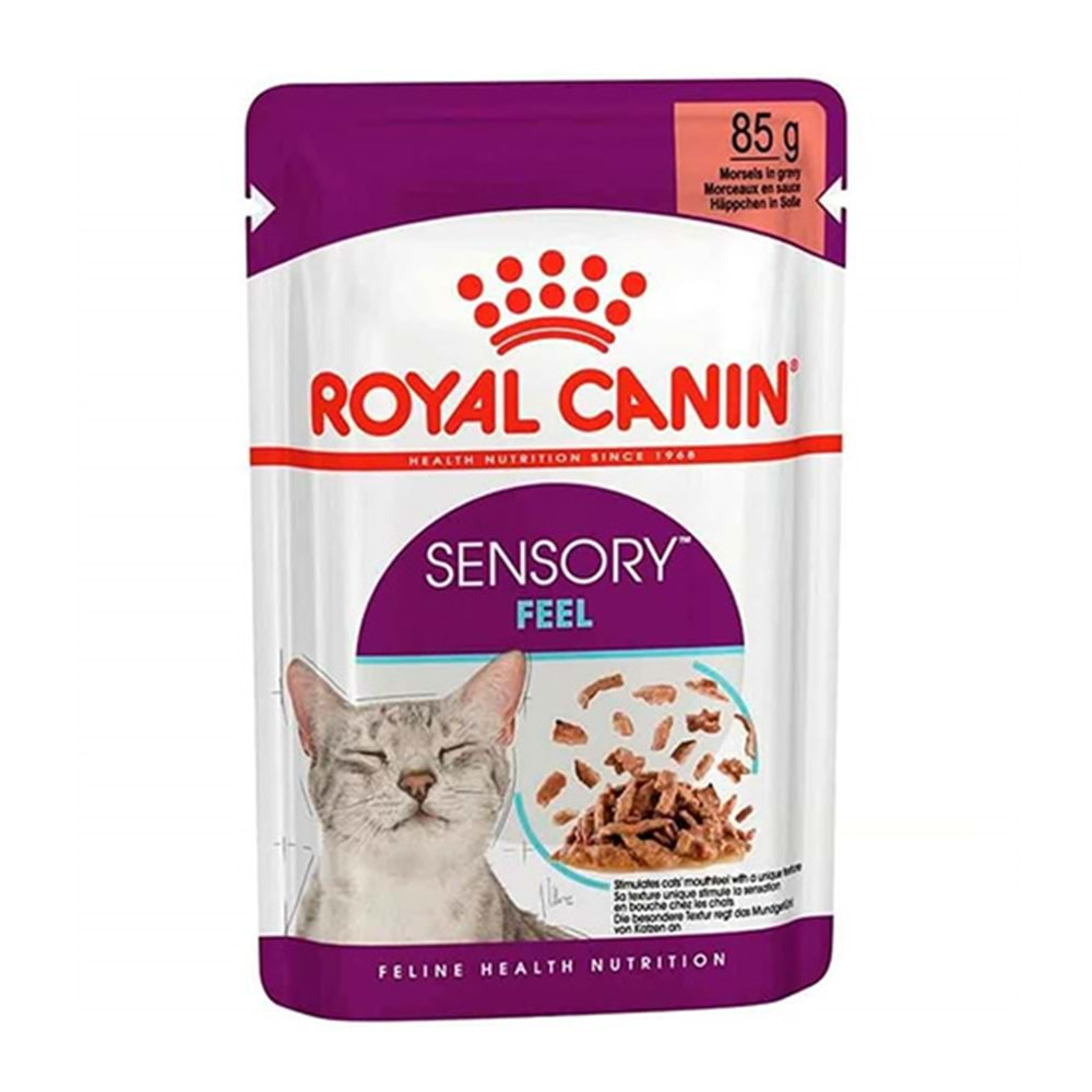 ROYAL CANIN 85 GR SENSORY FEEL GRAVY POUCH