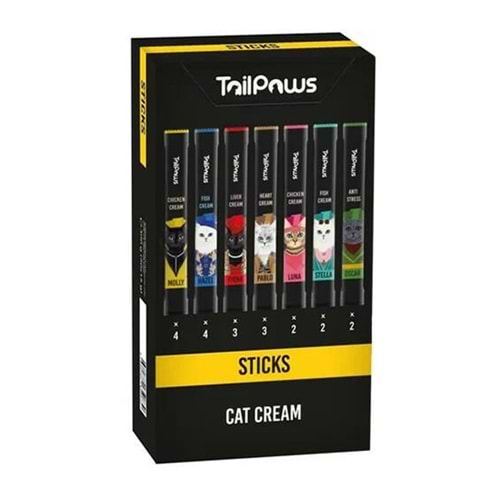 TAİL PAWS MIXED ALL (4-4-3-3-2-2-2) 15 g x 20 Lİ