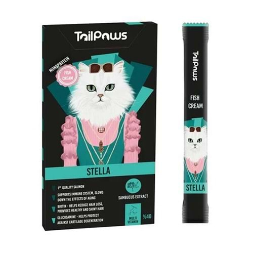 TAİL PAWS STELLA - MULTI VITAMIN FISH 15 g x 5 Lİ