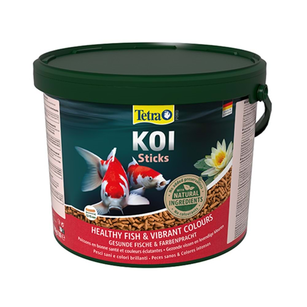 TETRA POND KOI STICKS KOVA BALIK YEMİ KIRMIZI 10 LT (1500 GR)