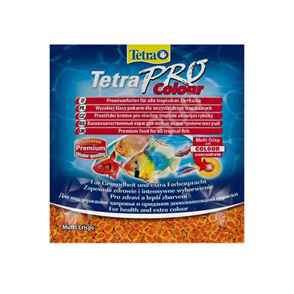 TETRA PRO COLOUR CRISPS POŞET BALIK YEMİ 12 GR