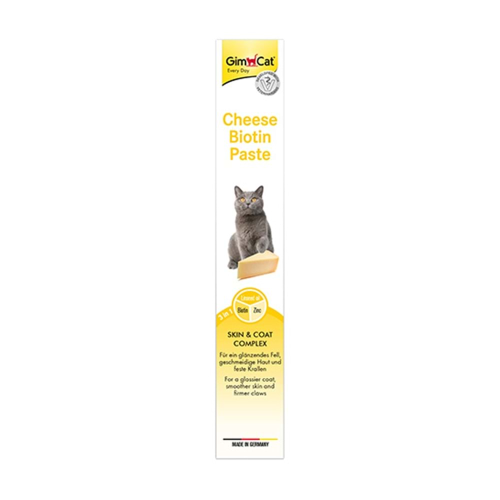 GİMCAT KEDİ MACUN CHEESE BİOTİN 100 GR