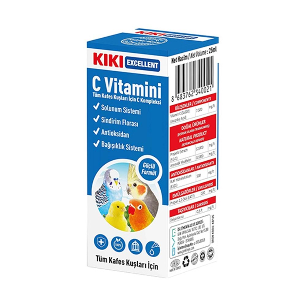 KIKI KUŞ C VİTAMİNİ 25 ML