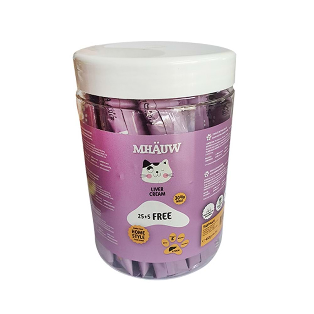 MHAUW LIVER CREAM CİĞER KEDİ ÖDÜLÜ 30x15 GR