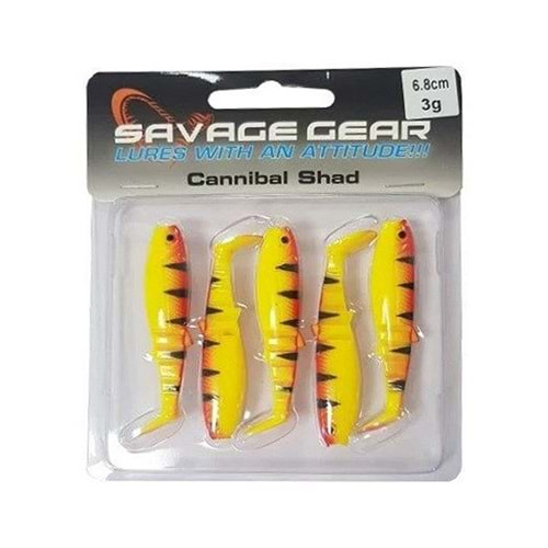 SAVAGE GEAR CANNİBAL 6,8 CM 5PCS GOLDEN AMBULNACE