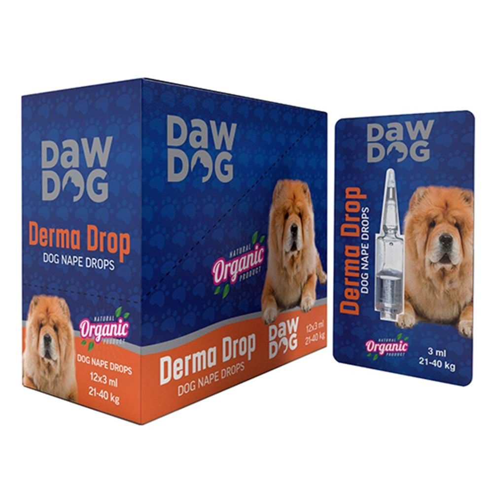 DAWDOG DERMA DROP 21-40 KG 3 ML