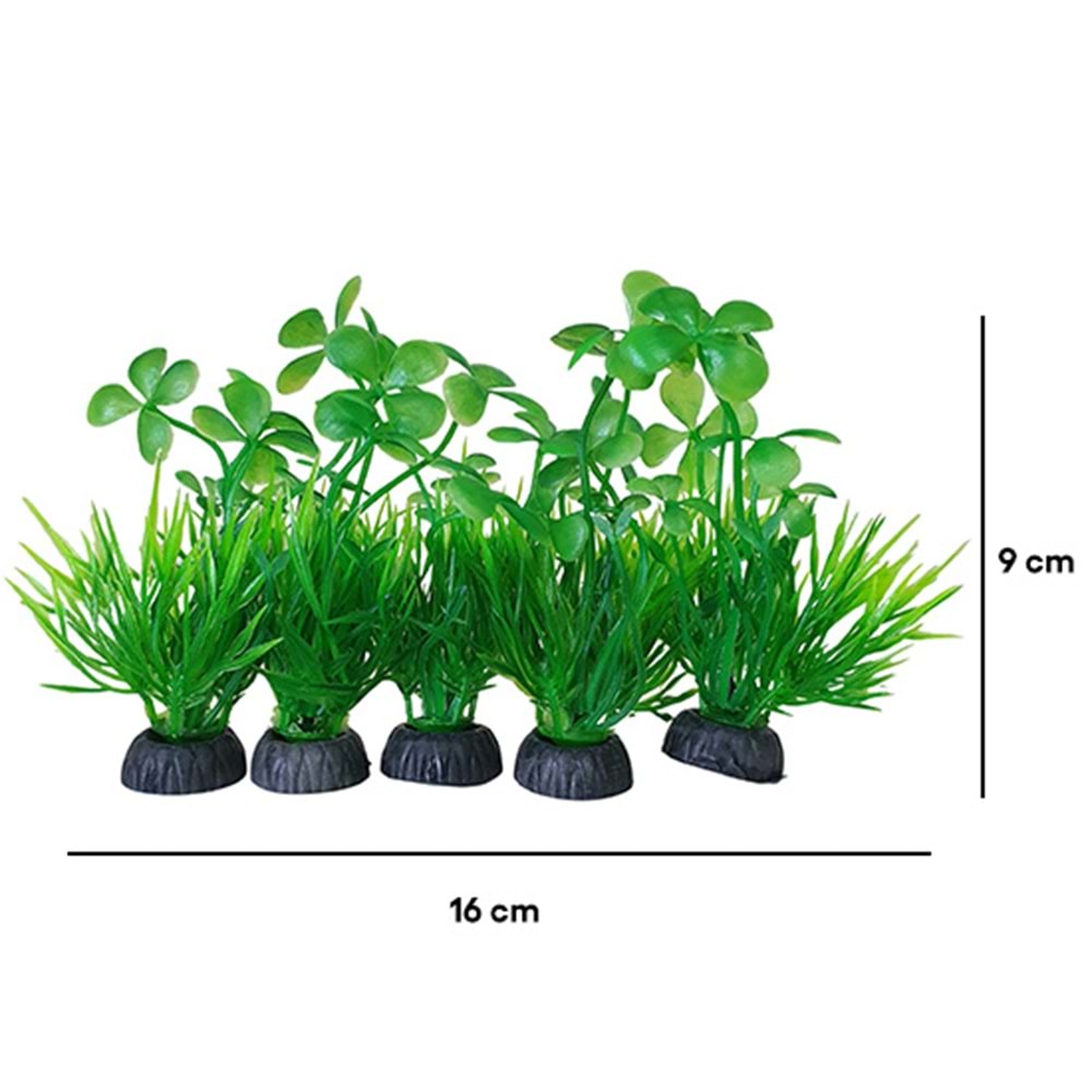 BONİSA PLASTİK BİTKİ 5 Lİ PAKET BNS-3684 ( 16 x 9 CM )