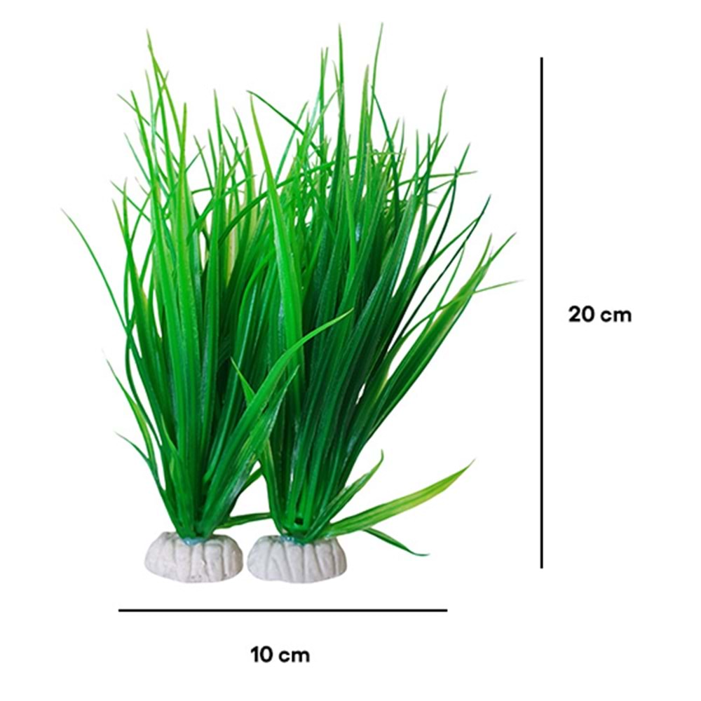 BONİSA PLASTİK BİTKİ 2 Lİ PAKET BNS-3752 ( 10 x 20 CM )