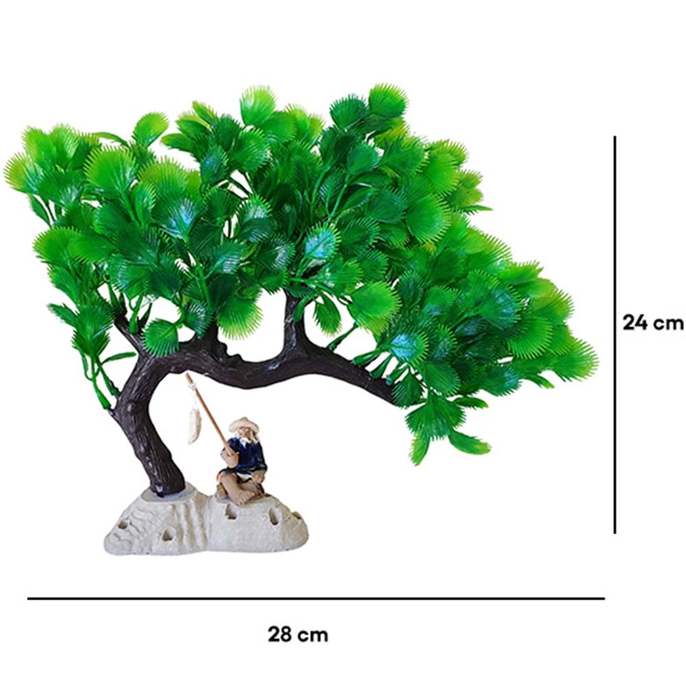 BONİSA PLASTİK BİTKİ BNS-6407 ( 28 x 24 CM )