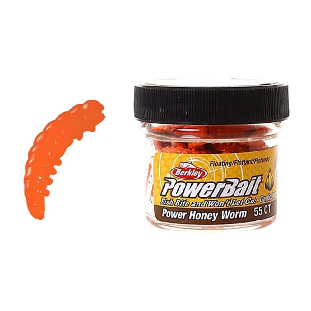 BERKLEY POWERBAIT GARLIC KURT ORANGE 55CT