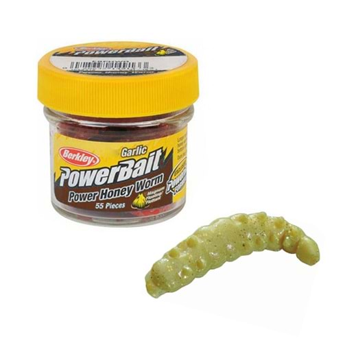 BERKLEY POWERBAIT GARLIC KURT YELLOW 55CT