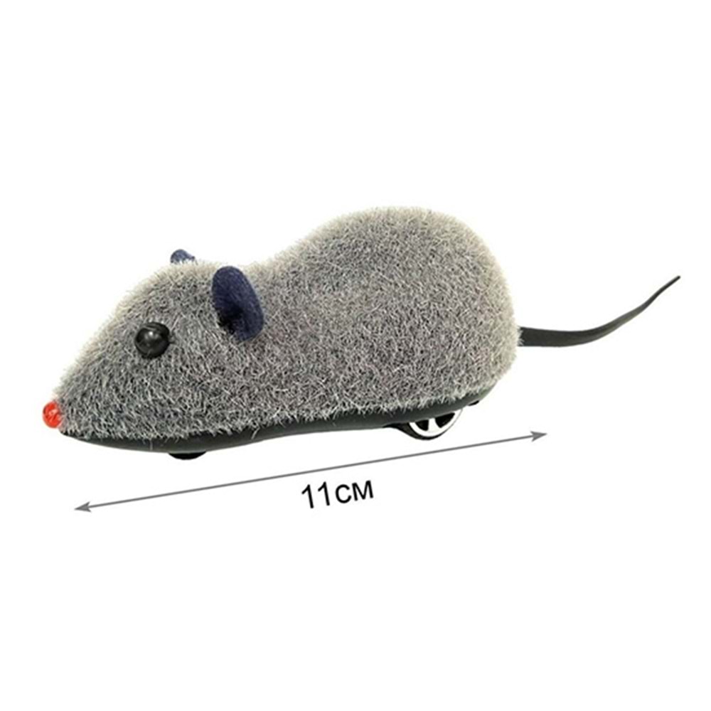 D-PETS PLASTİK KURMALI FARE 11 CM