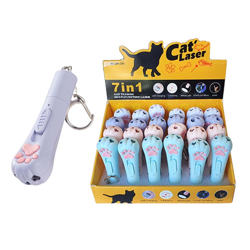 D-PETS KEDİ LAZER OYUNCAK 24 LÜ SET