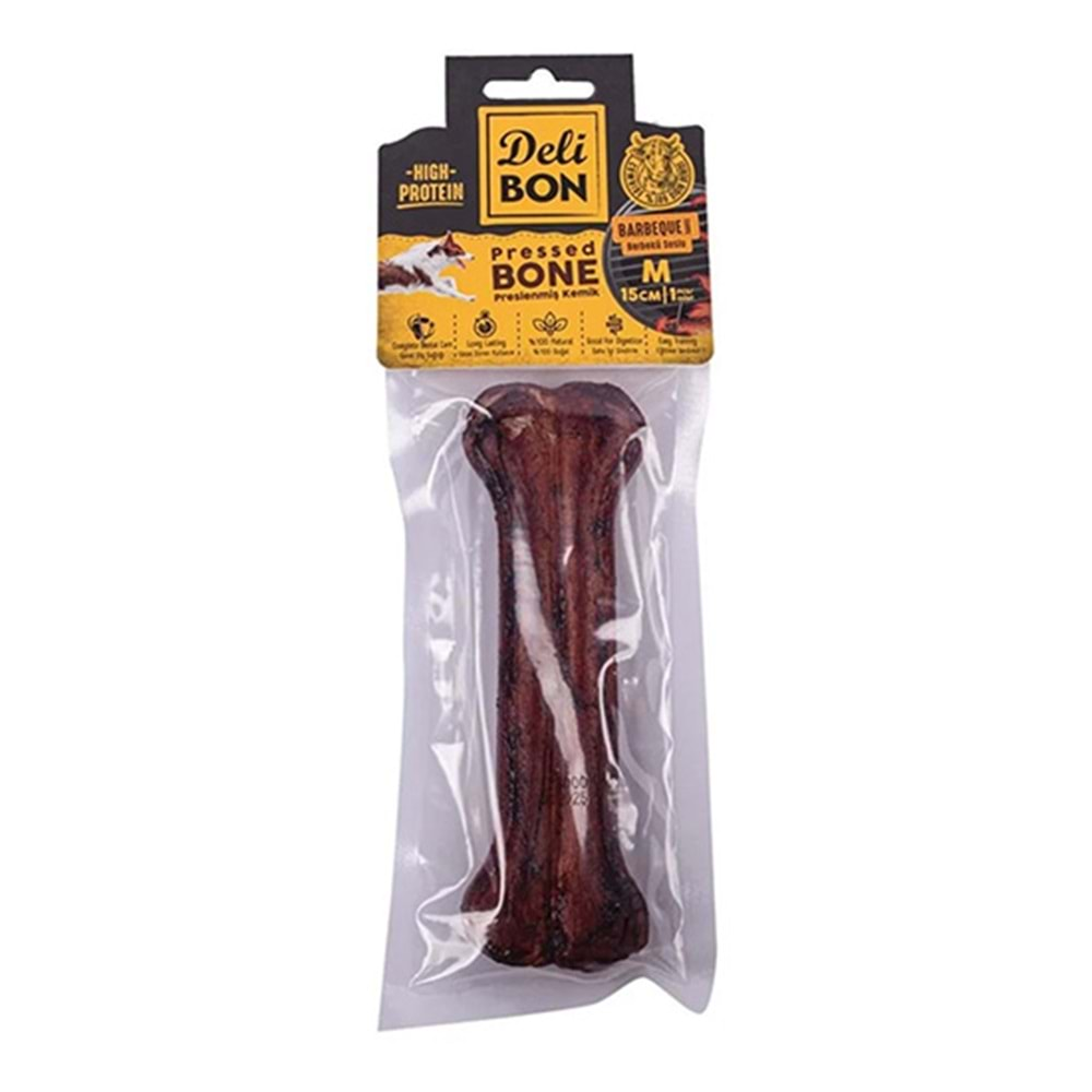 DELİBON DERİ PRES KEMİK 15CM M BOY 1Lİ PAKET BARBEKÜ 15CM x 1 ADET