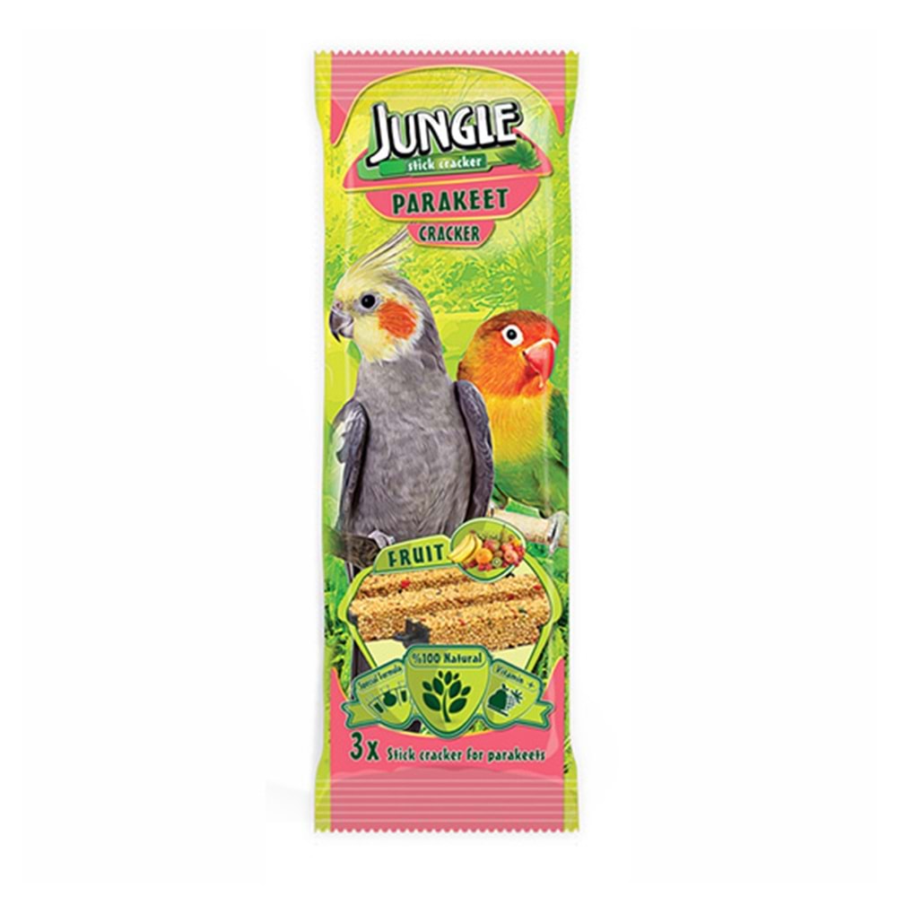 JUNGLE PARAKET KRAKER MEYVELİ 3 LÜ