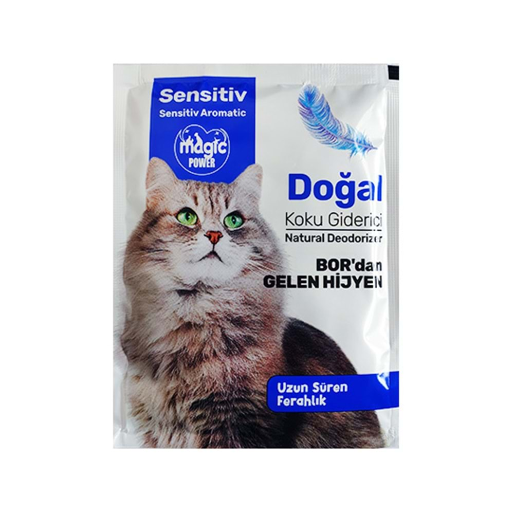 MAGİC POWER 25 GR KEDİ KUMU KOKU GİDERİCİ SENSİTİV