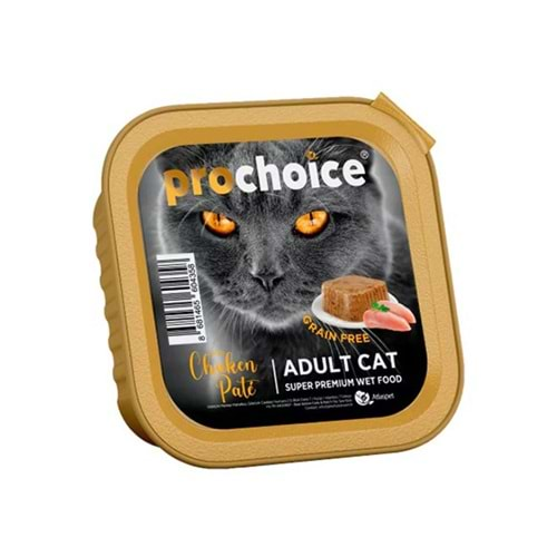 PROCHOICE 100 GR CHICKEN PATE GF ADULT CATS