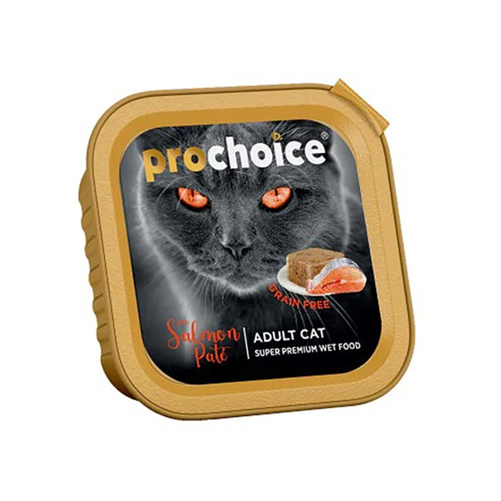 PROCHOICE 100 GR SALMON PATE GF ADULT CATS