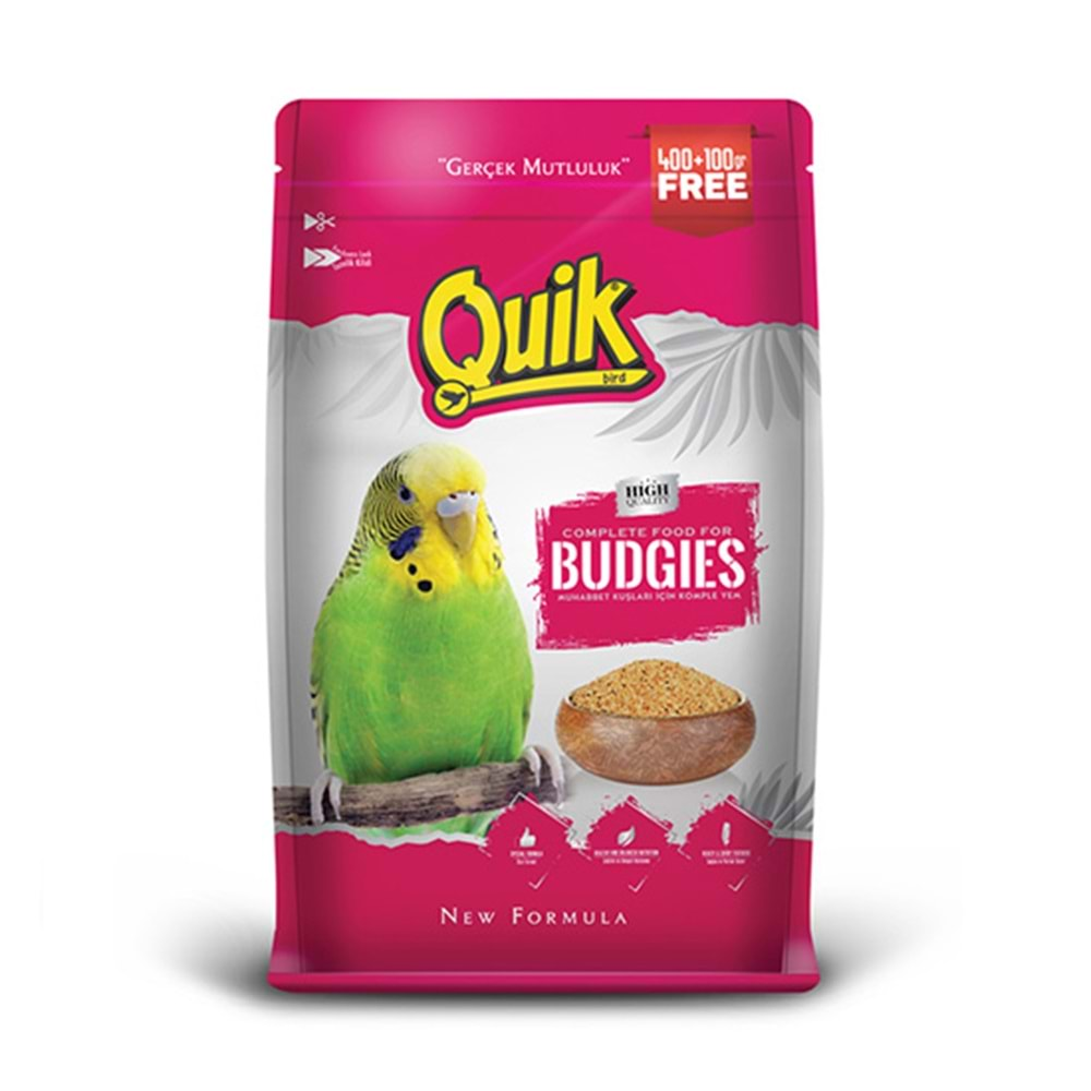 QUIK MUHABBET KUŞU YEMİ 400+100 GR