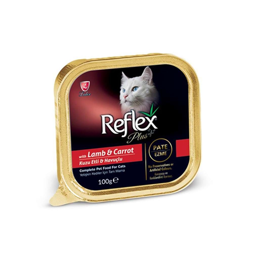 REFLEX PLUS 100 GR KUZU ETLİ & HAVUÇLU KONSERVE