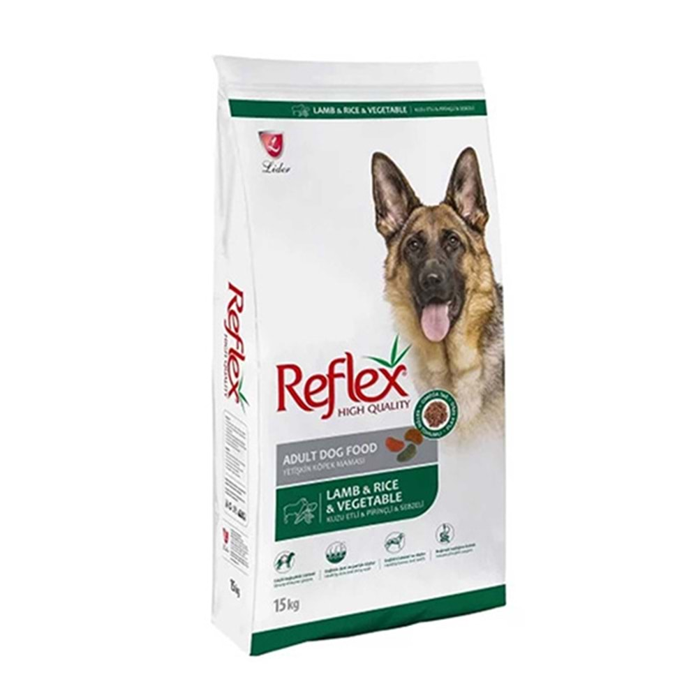 REFLEX 15 KG KUZU & PİRİNÇ SEBZELİ YETİŞKİN KÖPEK MAMASI