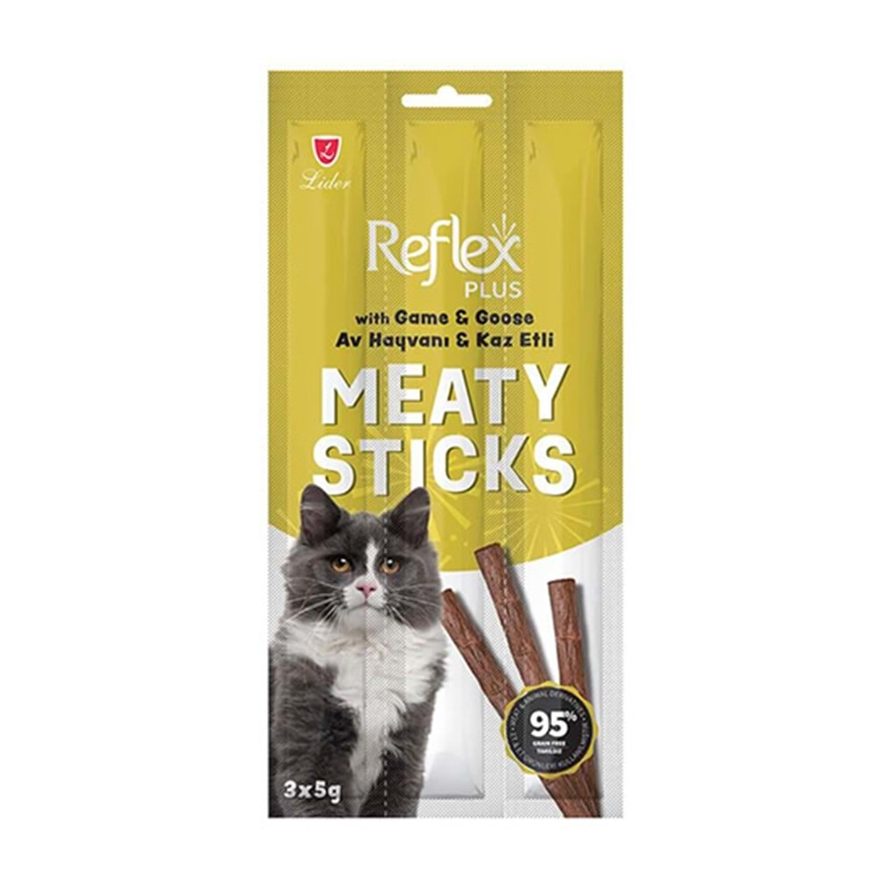 REFLEX KEDİ ÖDÜL STICKS AV HAYVANLI & KAZ 3*5 GR