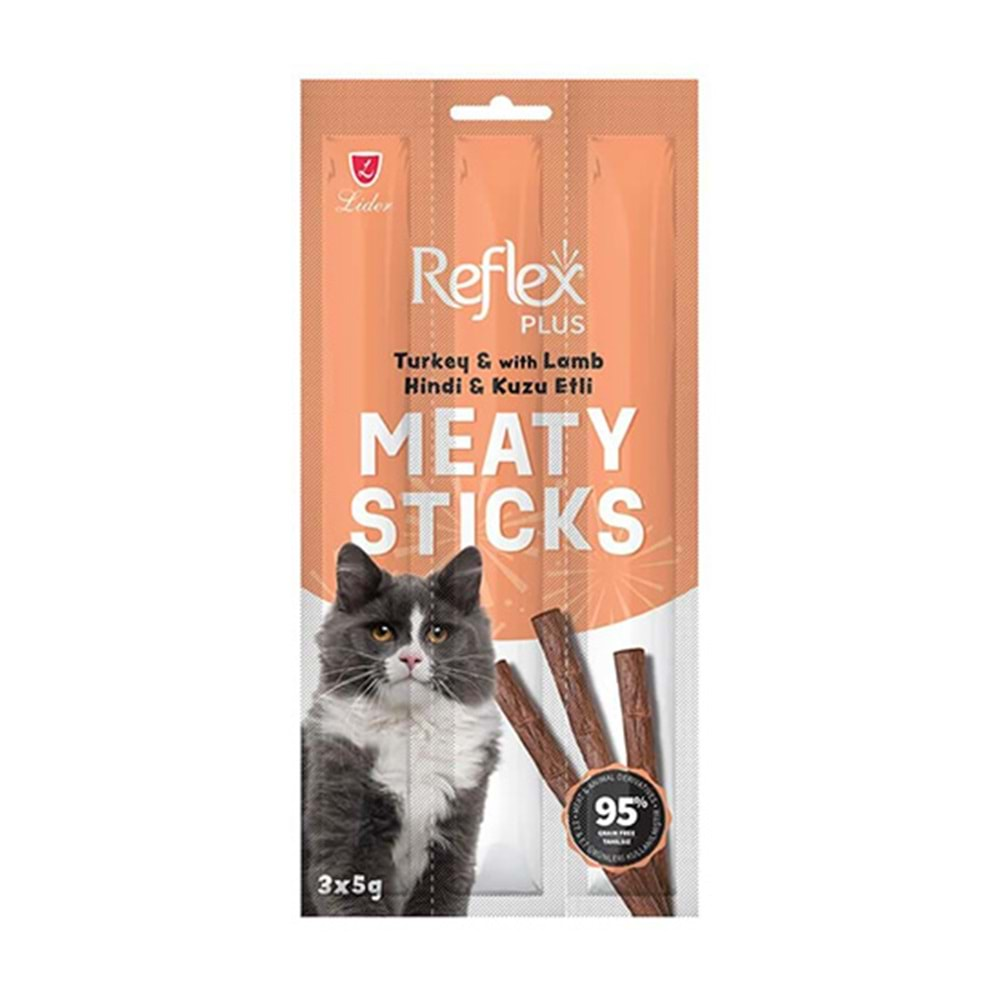 REFLEX KEDİ ÖDÜL STICKS HİNDİ & KUZU 3*5 GR