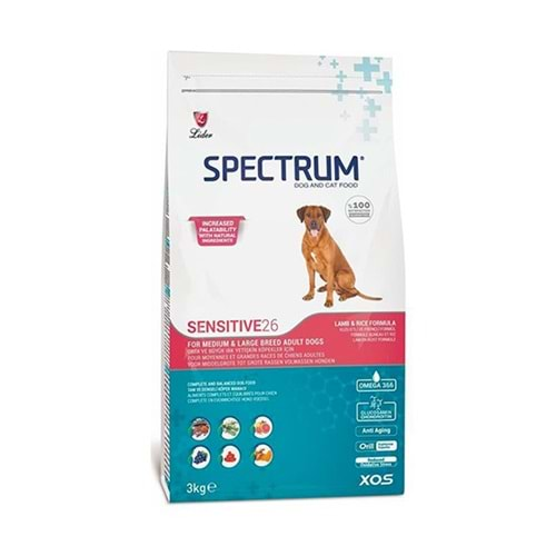 SPECTRUM 3 KG SENSİVİTE 26 YETİŞKİN KÖPEK MAMASI