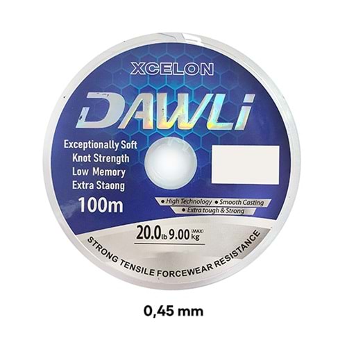 DAWLİ XCELON MAKARA MİSİNA 100 METRE 0,45 MM
