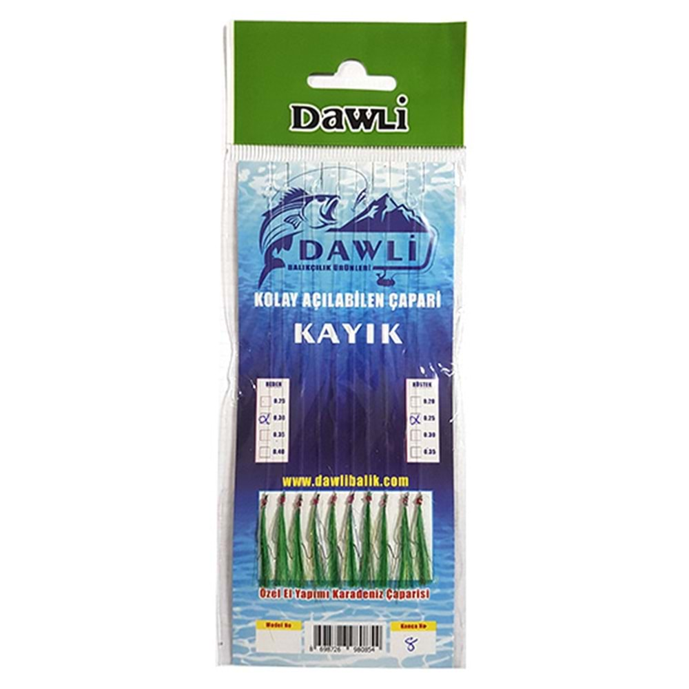 DAWLİ KARTLI KAYIK ÇAPARİSİ