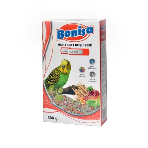 BONİSA MUHABBET KUŞ YEMİ BOL TAHILLI 500 GR