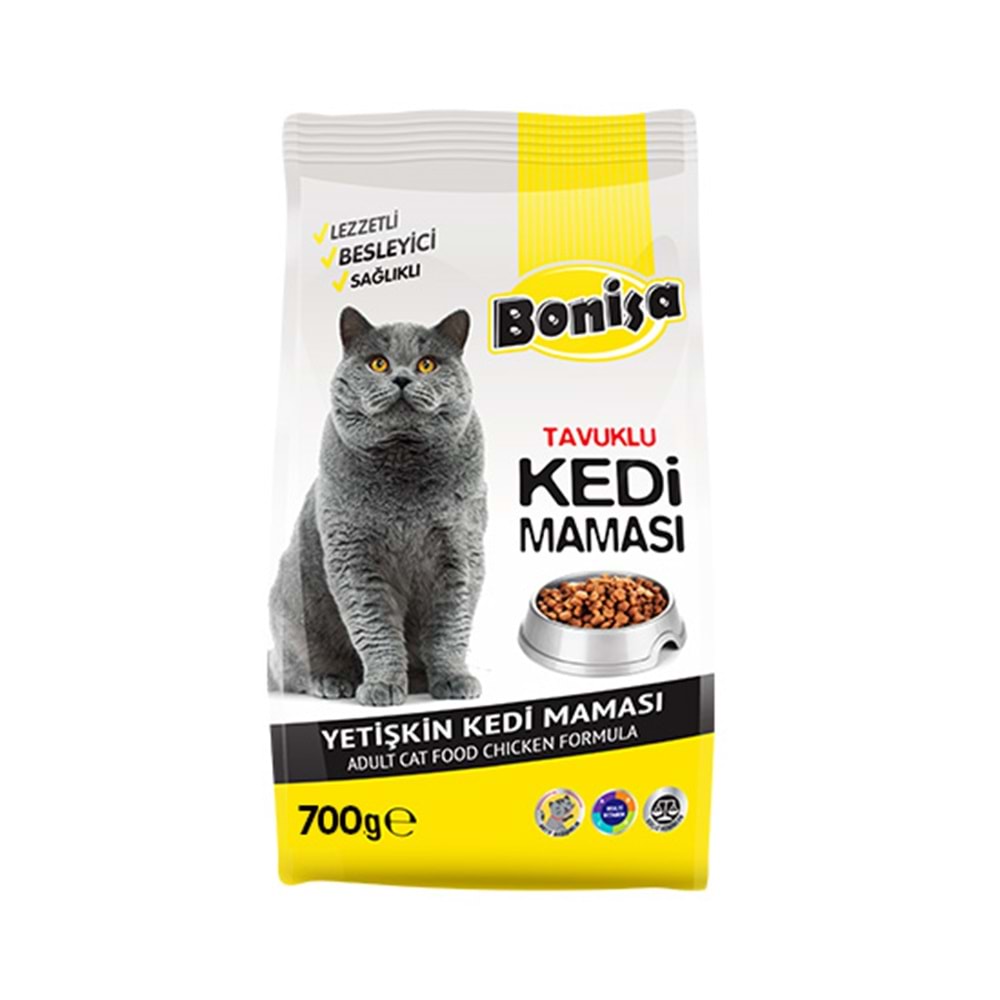 BONİSA 700 GR KEDİ MAMASI TAVUKLU