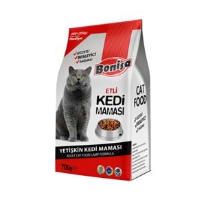 BONİSA 700 GR KEDİ MAMASI KUZU ETLİ