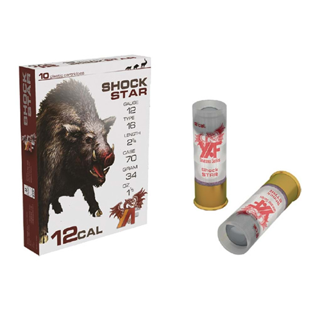 YAF 12 CAL. TEK KURŞUN SHOCK STAR