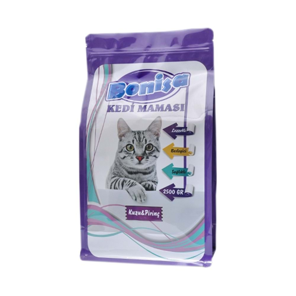 BONİSA 2,5 KG KEDİ MAMASI KUZU & PİRİNÇ