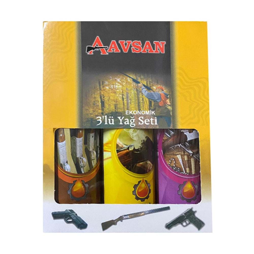 AVSAN SİLAH YAĞI SPREY 3 LÜ SET