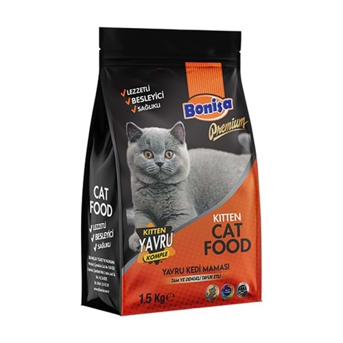 BONİSA 1,5 KG PREMIUM KEDİ MAMASI YAVRU