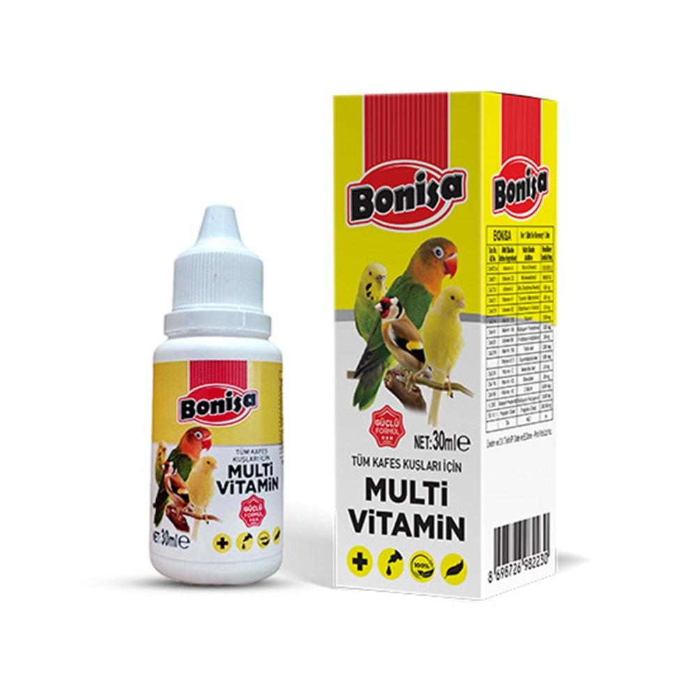 BONİSA KUŞ MULTİ VİTAMİN 30 ML