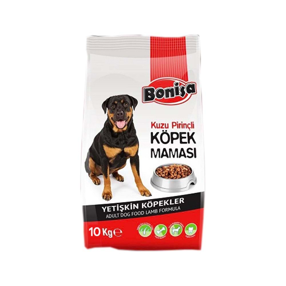 BONİSA 10 KG YETİŞKİN KÖPEK MAMASI KUZU & PİRİNÇ