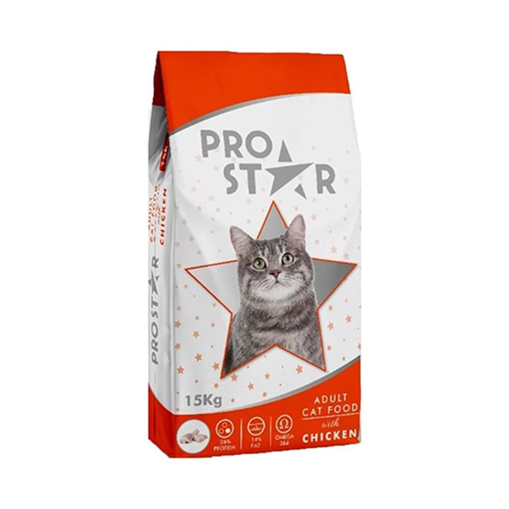 PROSTAR 15 KG YETİŞKİN KEDİ MAMASI TAVUKLU