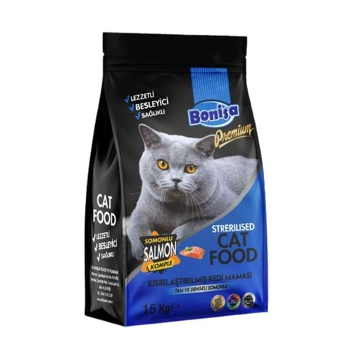 BONİSA 1,5 KG PREMIUM KEDİ MAMASI STRERILISED