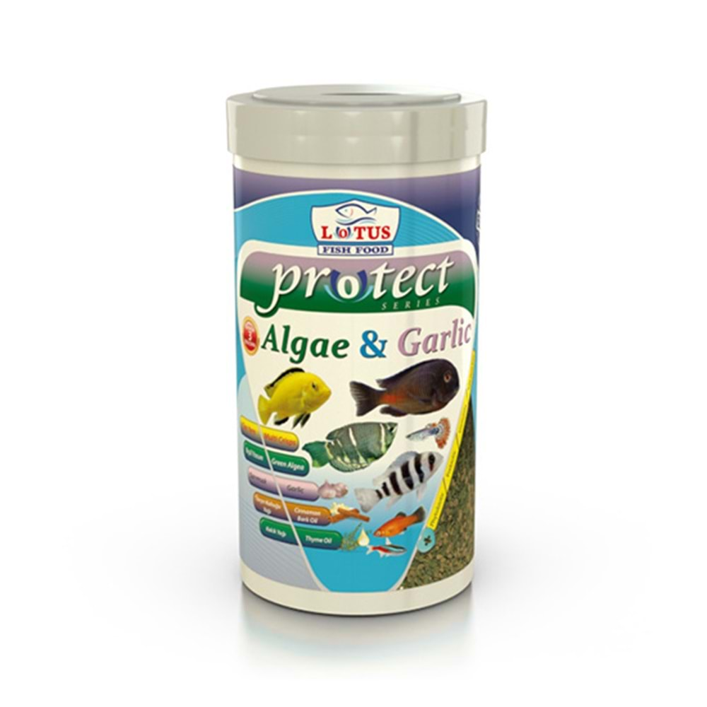 LOTUS PROTECT ALGAE GARLİC PRO CHİPS BALIK YEMİ 2400 GR