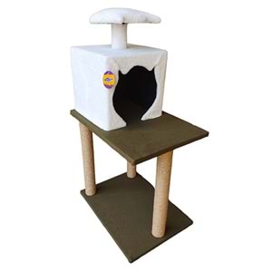 BONİSA KEDİ EVİ ÇİFT KATLI 40 x 55 x 110 CM