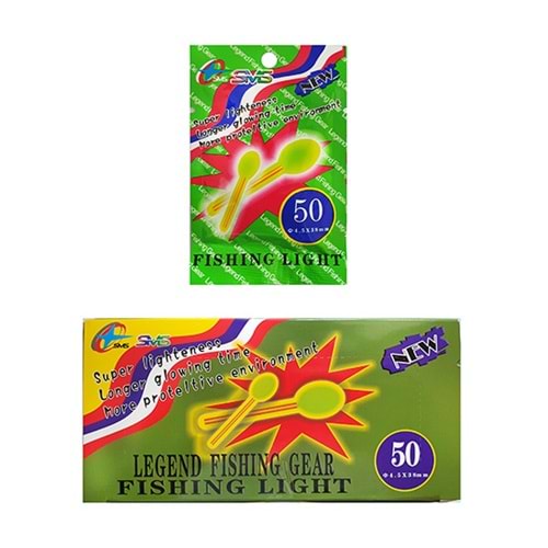 SMS LİGHT STİCK 2 Lİ FOSFOR 4,5*39 MM TOPUZ