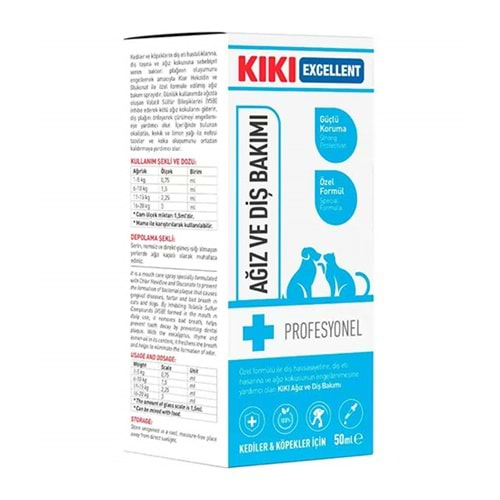 KIKI KEDİ & KÖPEK AĞIZ VE DİŞ BAKIMI 50 ML