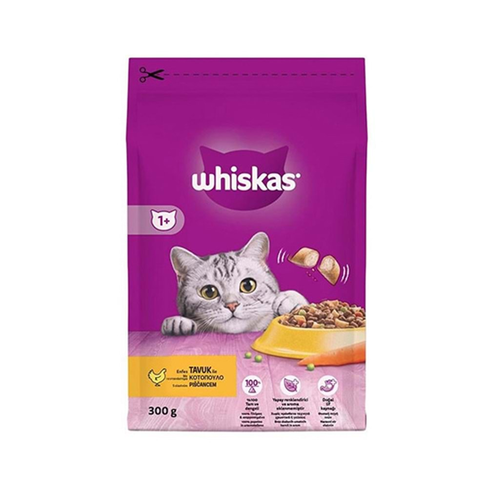 WHİSKAS 300 GR KURU MAMA TAVUKLU SEBZELİ