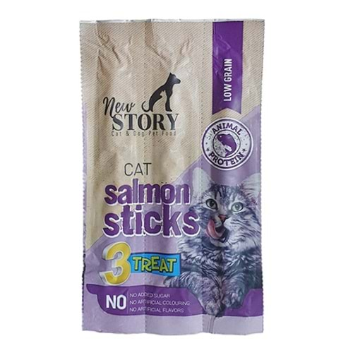 NEW STORY CAT SALMON STICKS 3x5 GR