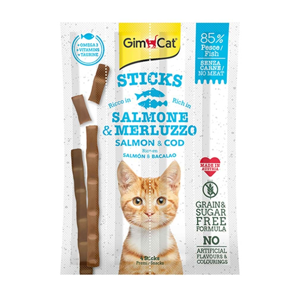 GİMCAT KEDİ ÖDÜL ÇUBUĞU STICKS SOMON MORİNA 20 GR