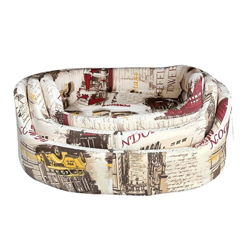 PETPRETTY KUMAŞ ÜÇLÜ SET LONDON DESEN YATAK